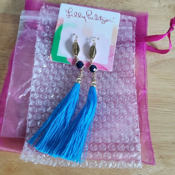 Lilly Pulitzer Jewelry - NWT Lilly Pulitzer, Seaside Tassel Earings